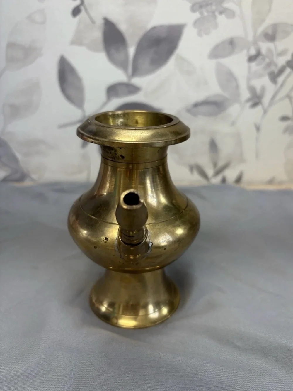 Vintage Brass  Base / Water Pipe Base – Antique-Style Indian Turkish Decor